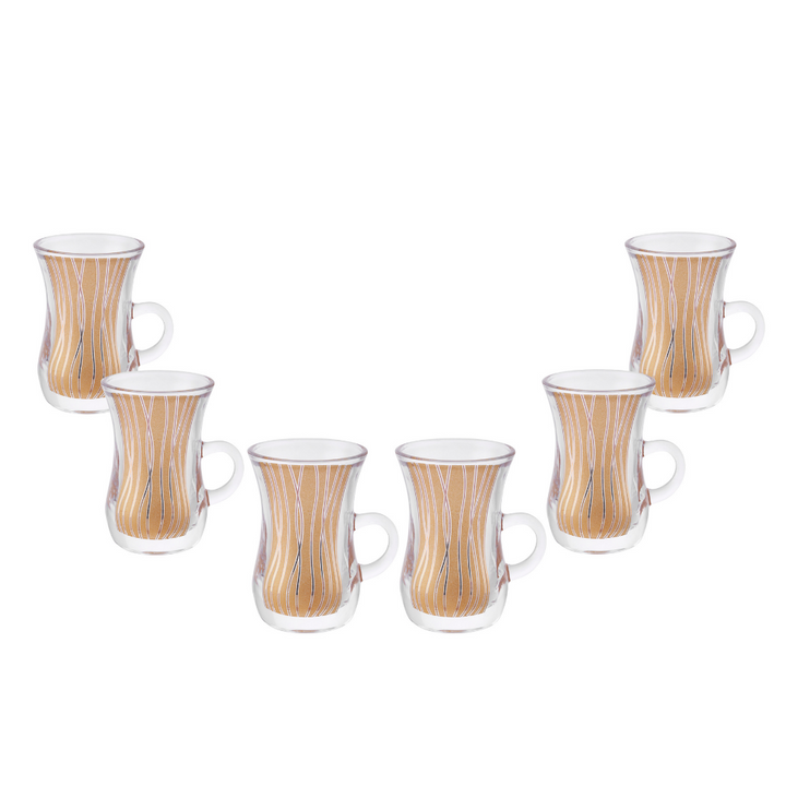 Glass Lana Royal Istikana - Classic Design 6 Pcs