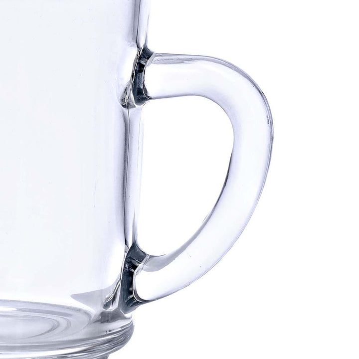 Glass Mug Set - Clear Glass Mugs 3Pieces