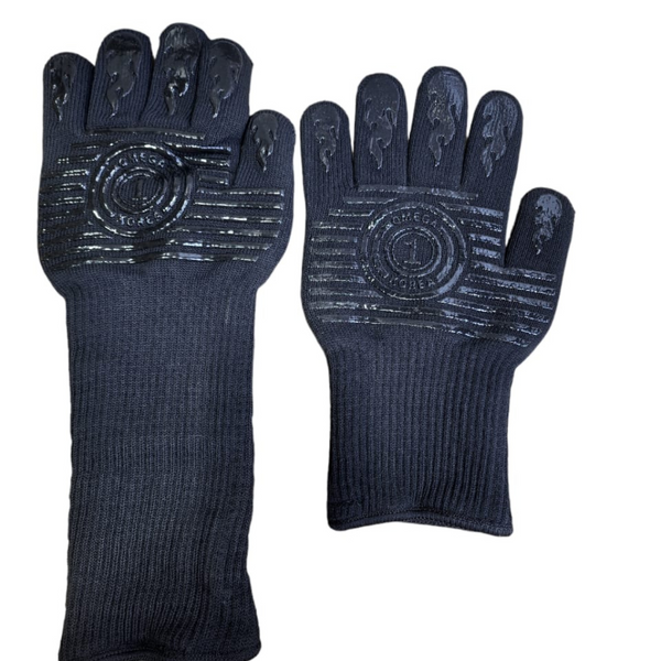 Omega 1 Heat Resistant Gloves - Flexible, High-Temperature Grill Mitts - One Pc