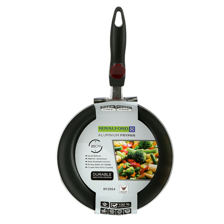 Highly Durable Non-Stick 20cm Fry Pan with Induction Base & Cool Touch Handle