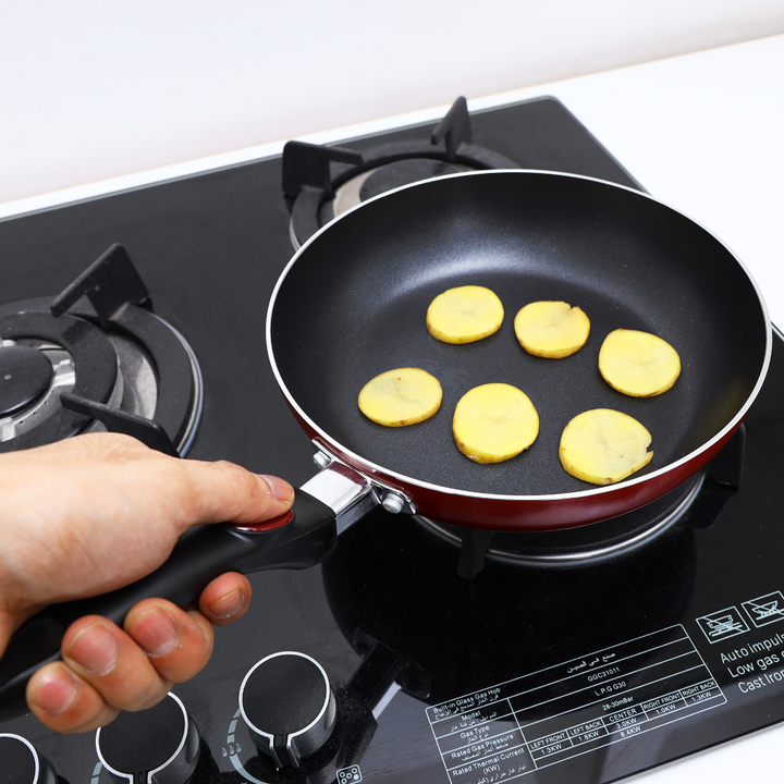 Highly Durable Safe Non-Stick 22Cm Fry pan with Induction Base & Cool Touch Bakelite Handle - Healthy Cooking Made Easy