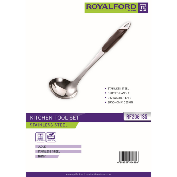 Highly Durable Stainless Steel Ladle with Wooden Handle