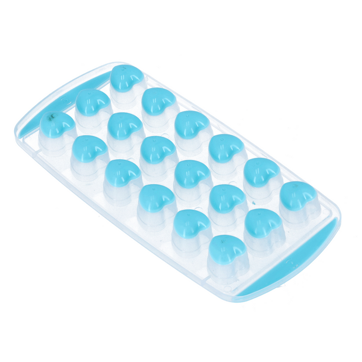 Ice Tray With Lid - 18 Cubes Ice Blue Tray