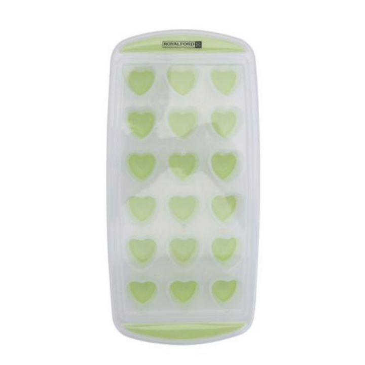 Ice Tray With Lid - 18 Cubes Ice Green Tray