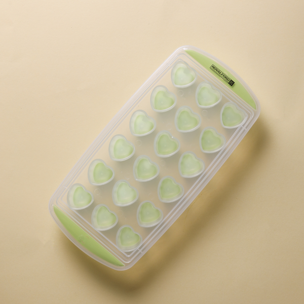 Ice Tray With Lid - 18 Cubes Ice Green Tray