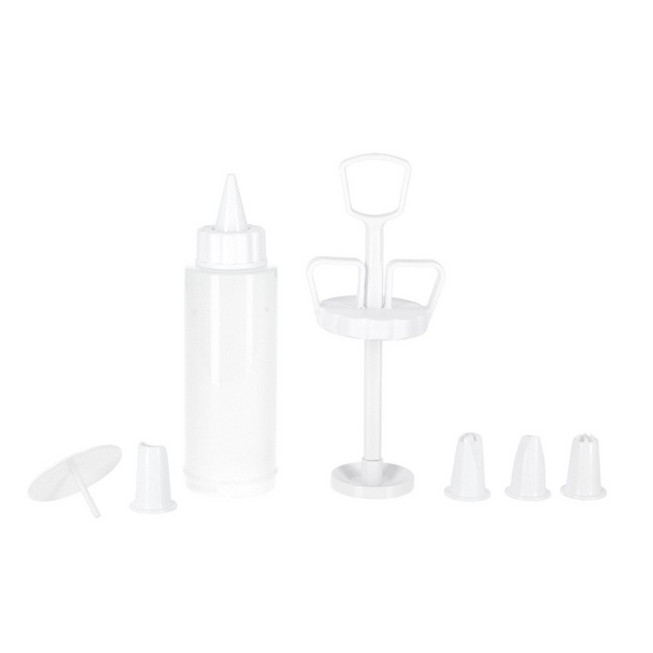 Icing Syringe With Nozzles, 5 Pcs - Cake Decorating Essentials