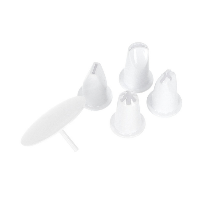 Icing Syringe With Nozzles, 5 Pcs - Cake Decorating Essentials