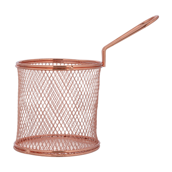 Iron Fried Basket, Strong and Long Handle 15.5X8X8.5CM