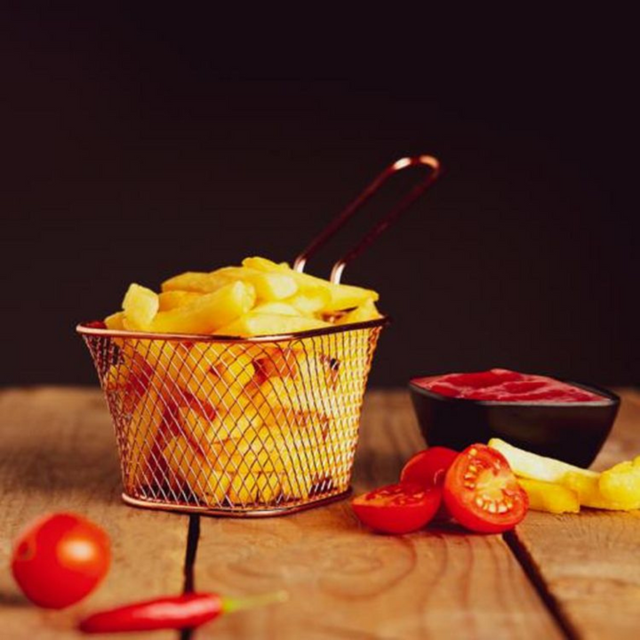 Iron Fried Basket, Strong and Long Handle