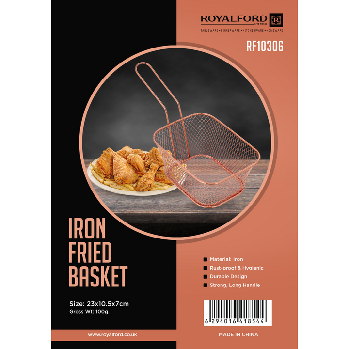 Iron Fried Basket, Strong and Long Handle