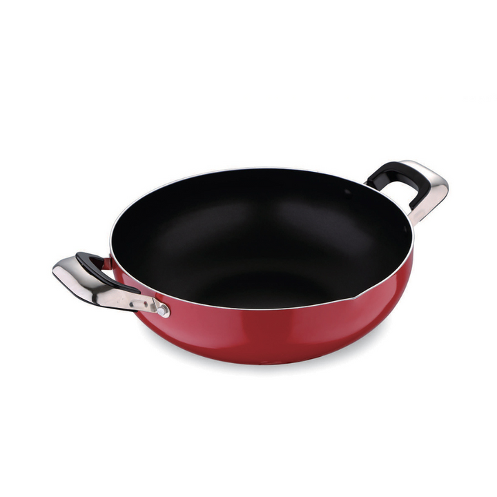 Kadai Wok Pan - Induction Safe Non-Stick Granite Coating 26Cm