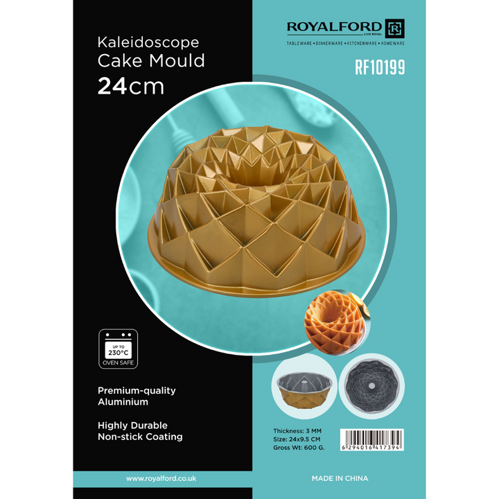 Kaleidoscope Cake Mould - Aluminium - Non-Stick Coating 24cm