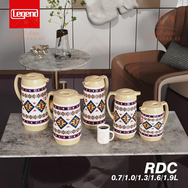 Legend Dallas Collection 5 Vacuum Flasks | 3 year Guarantee | ESMA Certified | Keeps Heat for 12 Hours