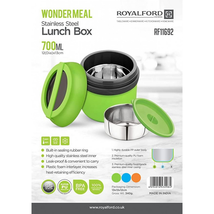 Lunch Box - Stainless Steel Inner Layer