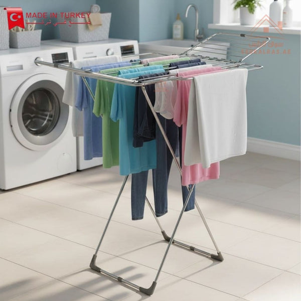 MEGA PRESENT Foldable Clothes Dryer 17.5 cm| Laundry Drying Rack | perfect for everyday laundry use Indoor & Outdoor - Souk Al Ras
