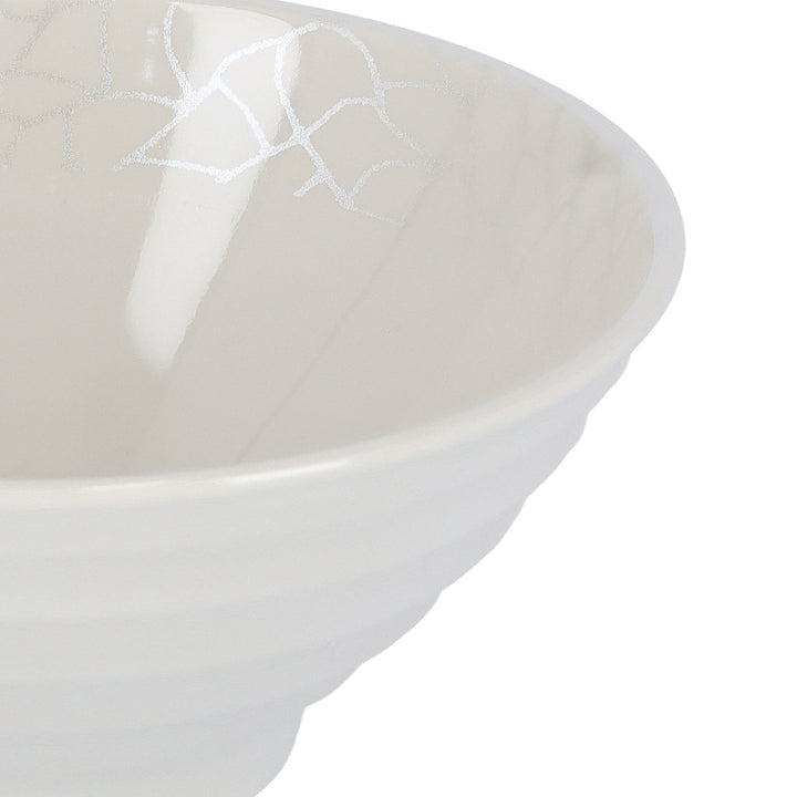 Melamine Ware Bowl - White Pearl 23cm