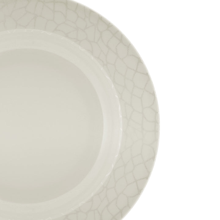 Melamine Ware Dinner Plate - White Pearl 20cm