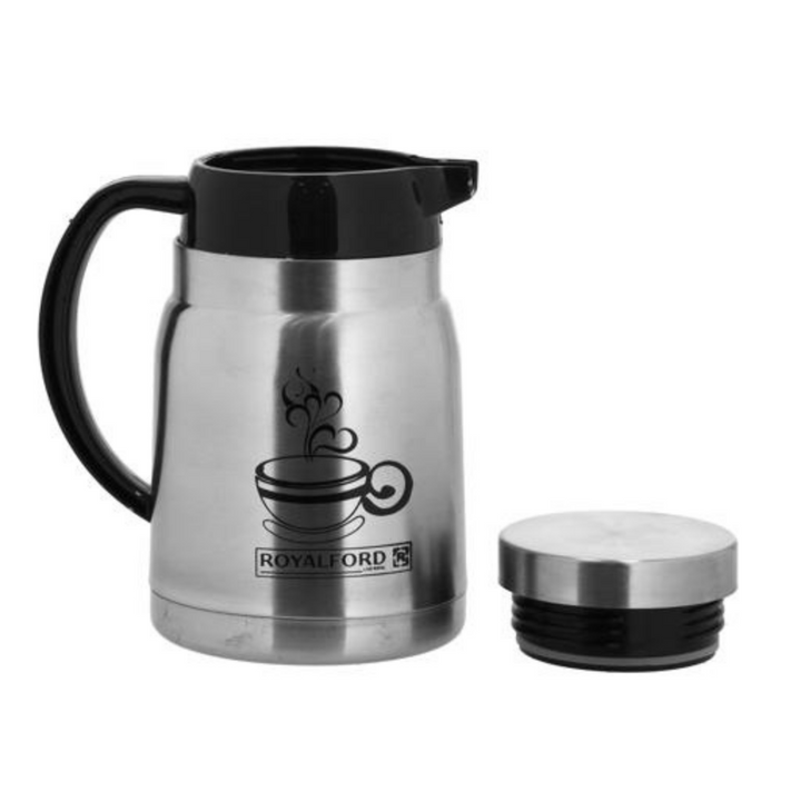 Montage Stainless Steel Coffee Pot - Silver and Black - Stainless Steel Flask 400ML