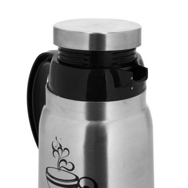 Montage Stainless Steel Coffee Pot - Silver and Black - Stainless Steel Flask 400ML