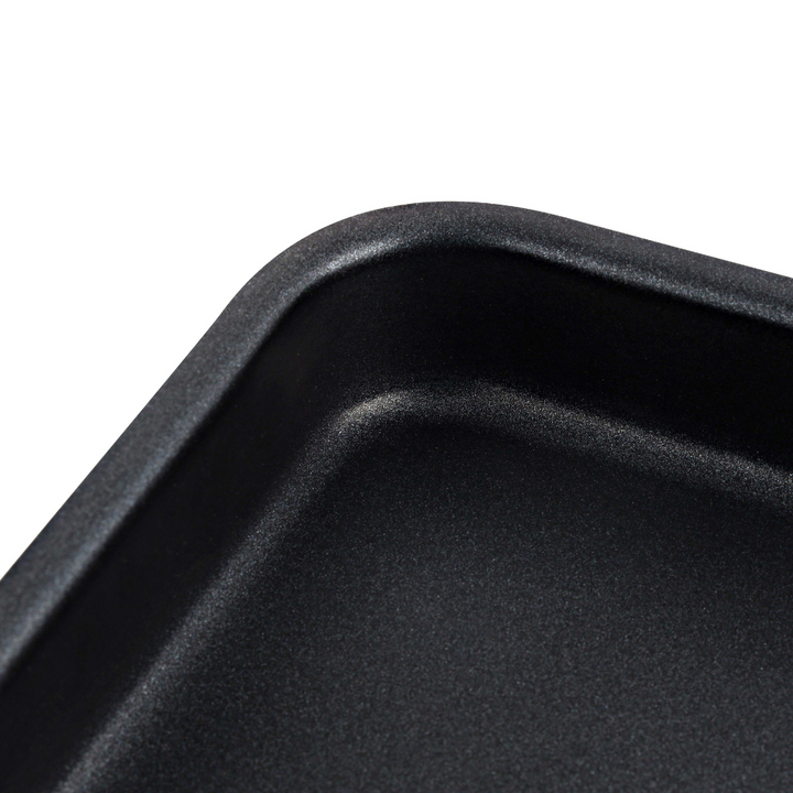 Non-Stick Aluminium Baking Tray - Large Roaster Pan - Non-Stick Coating 2L