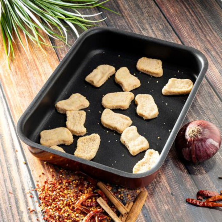 Non-Stick Aluminium Baking Tray - Large Roaster Pan - Non-Stick Coating 2L