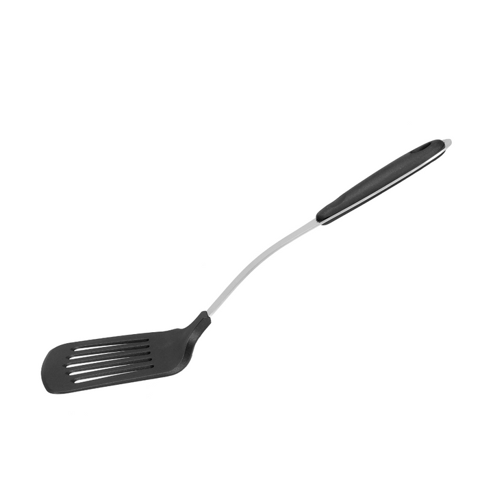 Nylon Slotted Spatula with Steel Handle