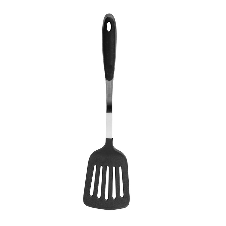 Nylon Slotted Spatula with Steel Handle