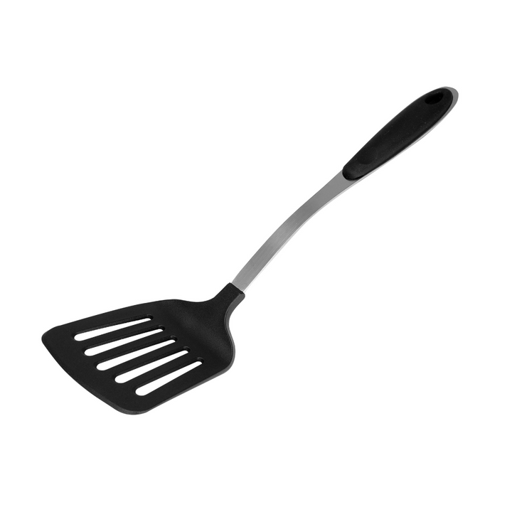 Nylon Slotted Spatula with Steel Handle