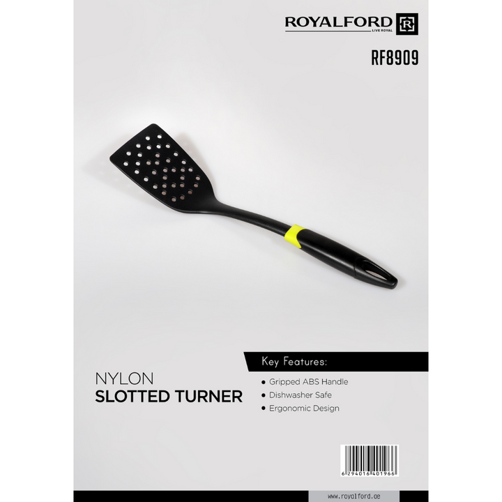 Nylon Slotted Turner With Abs Handle - Kitchen Cooking Spatula