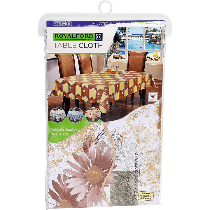 Oblong Table Cloth White 137x183cm