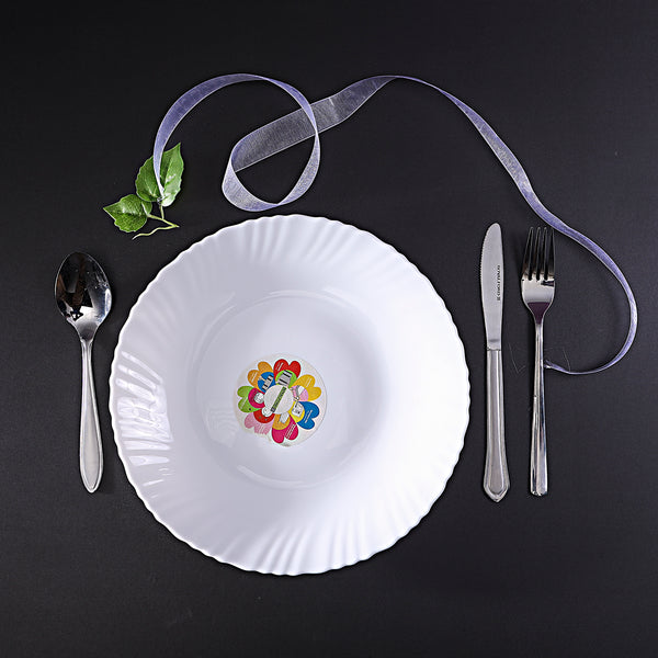 Opal Ware Spin Dinner Plate - White 27cm