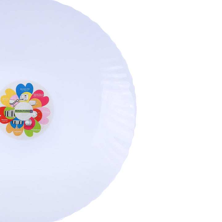 Opal Ware Spin Dinner Plate - White 27cm