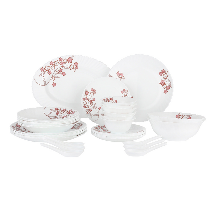 Opalware Dinner Set Lightweight Chip Resistant 33pcs