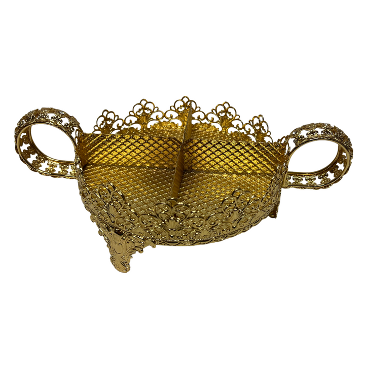 Opulent 20cm Gold Serving Tray | Elite Table Decor