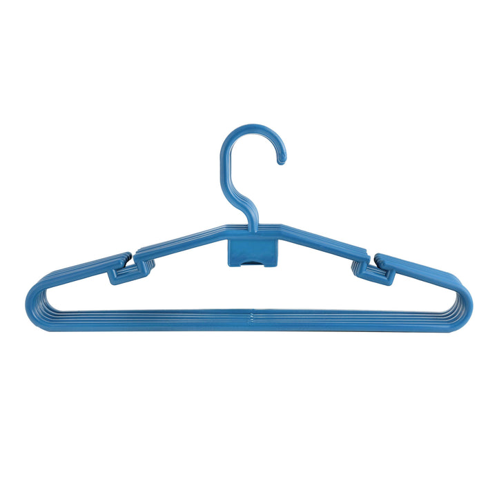 Plastic Cloth Hanger Set - Sturdy Construction 5-Piece