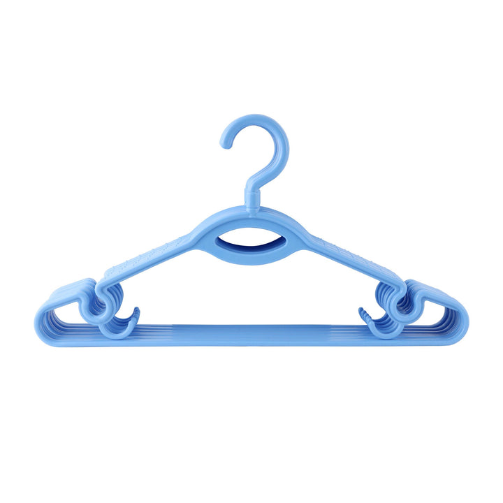 Plastic Cloth Hanger Set - Sturdy Construction 5-Piece