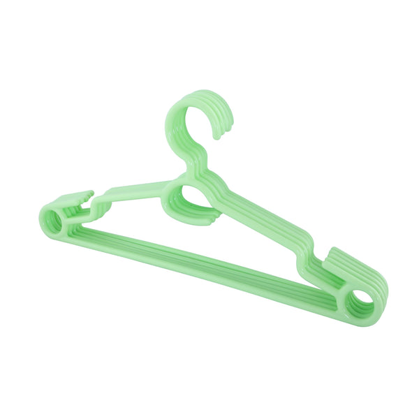 Plastic Cloth Hanger Set - Sturdy Construction 5-Piece