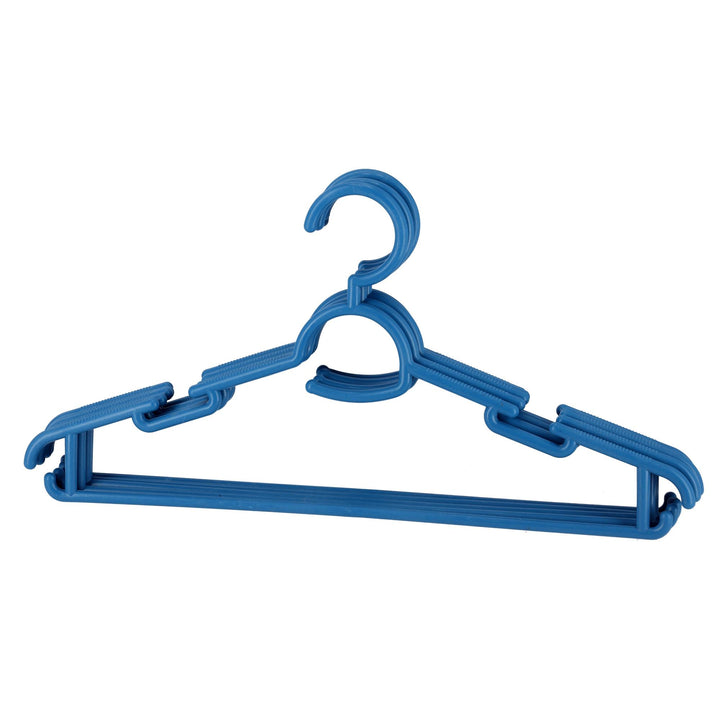 Plastic Cloth Hanger Set - Sturdy Construction 5-Piece