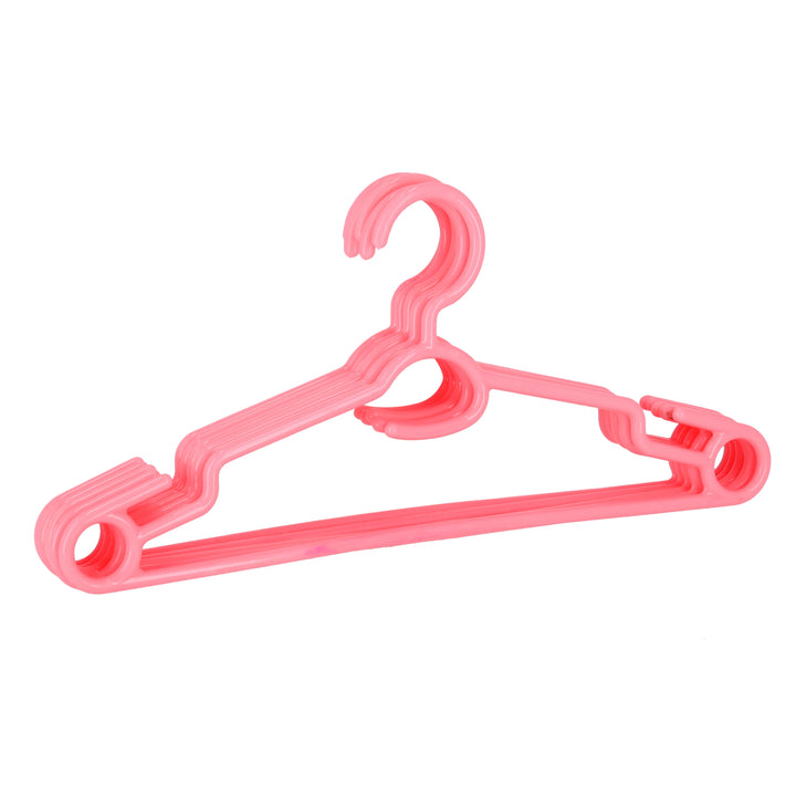 Plastic Cloth Hanger Set - Sturdy Construction 5-Piece