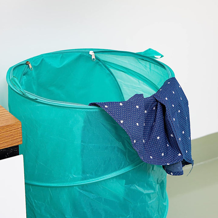 Pop Up Collapsible Mesh Laundry Hamper - Solid Polyester Bottom