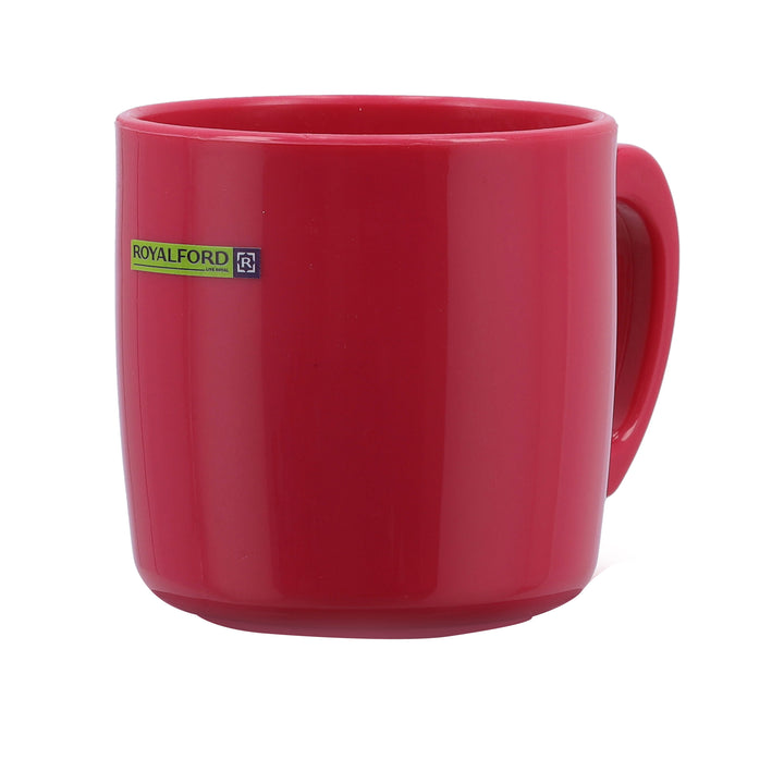 Porcelain Red Cup - Large Coffee & Tea Mug