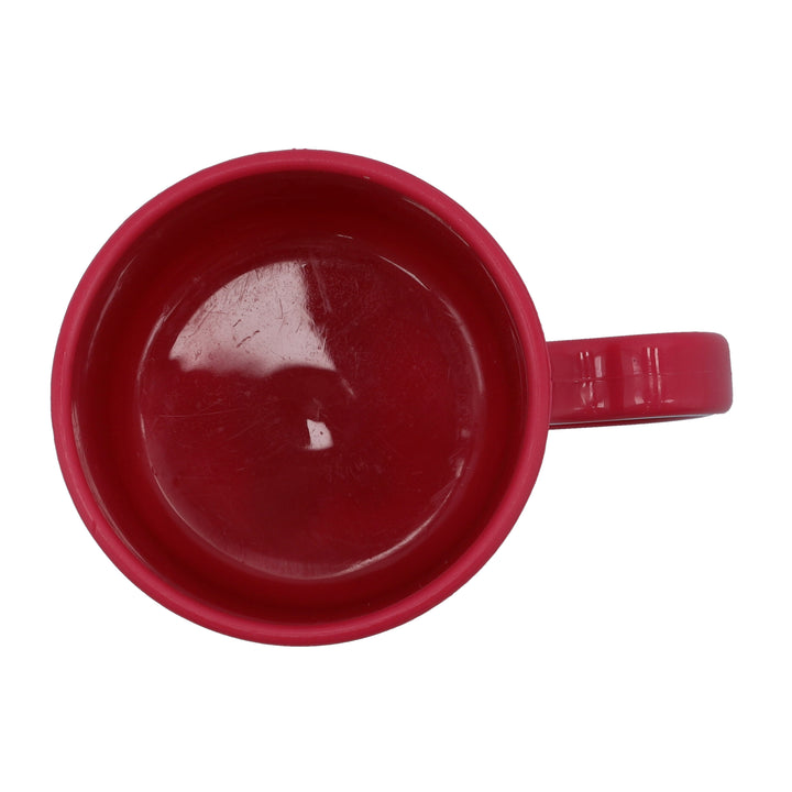 Porcelain Red Cup - Large Coffee & Tea Mug