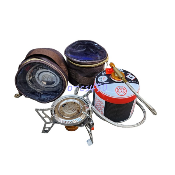 Portable Camping Stove with Gas Canisters - Compact & Efficient for Outdoor Cooking