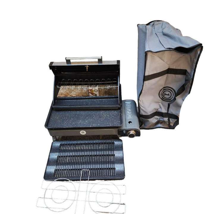 Portable Grill Set with Protective Cover - Compact & Versatile Cooking Solution