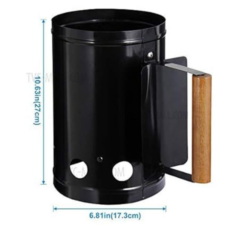 Premium Charcoal Chimney Starter for Quick BBQ Preparation 