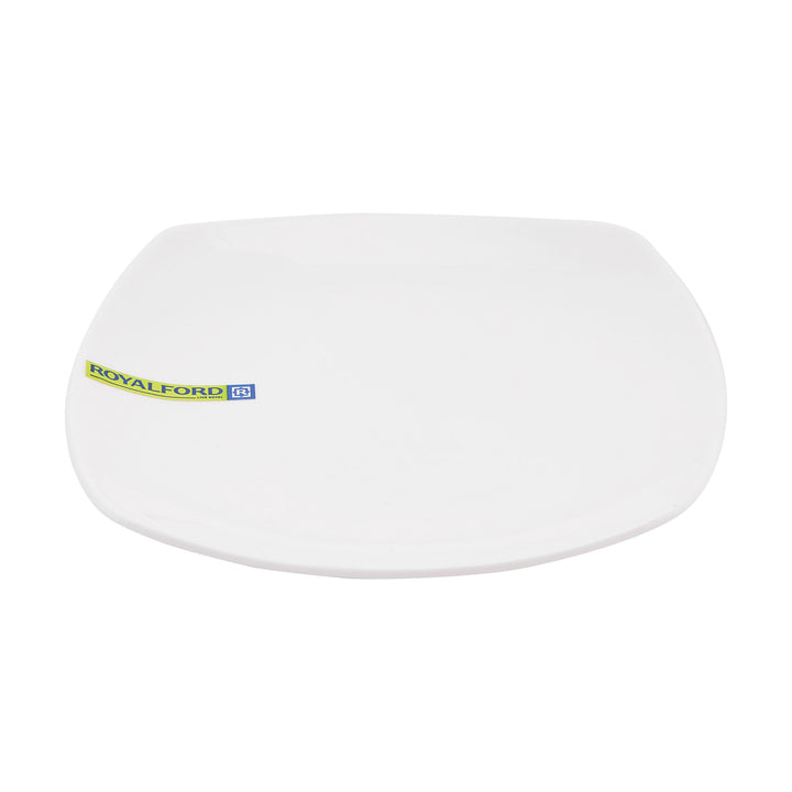 Premium Porcelain Square Flat Plate - White 31cm