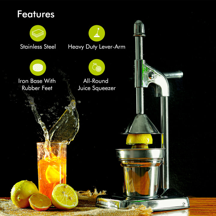 Premium Stainless Steel Citrus Hand Juicer