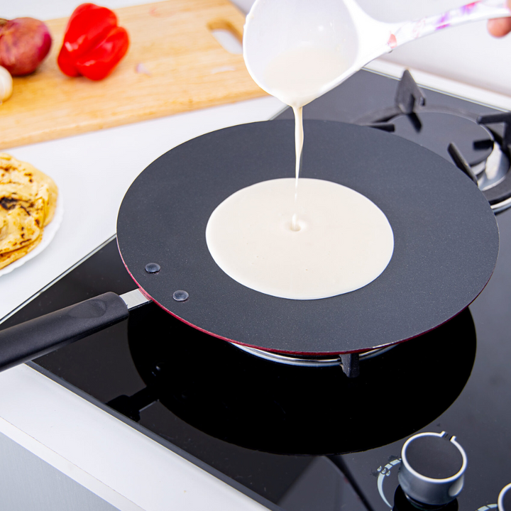 Prestige Specked Non-Stick Cast Aluminum Tawa in Black 28cm