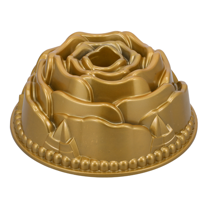 Rose Cake Mould - Aluminium - Non-Stick Coating 24Cm