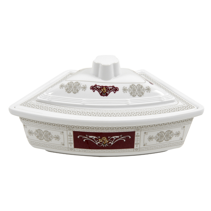 Rotating Serving Tray - Appetizer and Condiment Server - Divided Serving Dishes with Lids